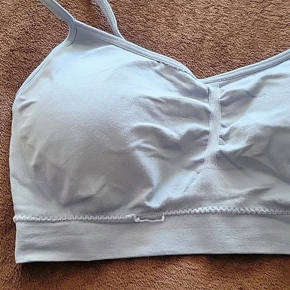 NWOT NAUTICA Intimates Sports Bra 2 Pack White & Blue - Picture 7 of 9